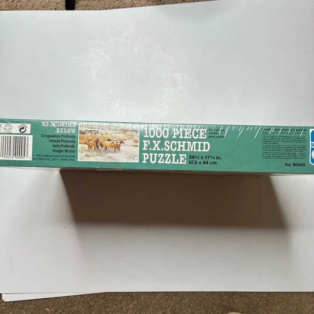 32 Degrees Below FX Schmid 1000 Piece Puzzle Horses 90005 USA New Sealed